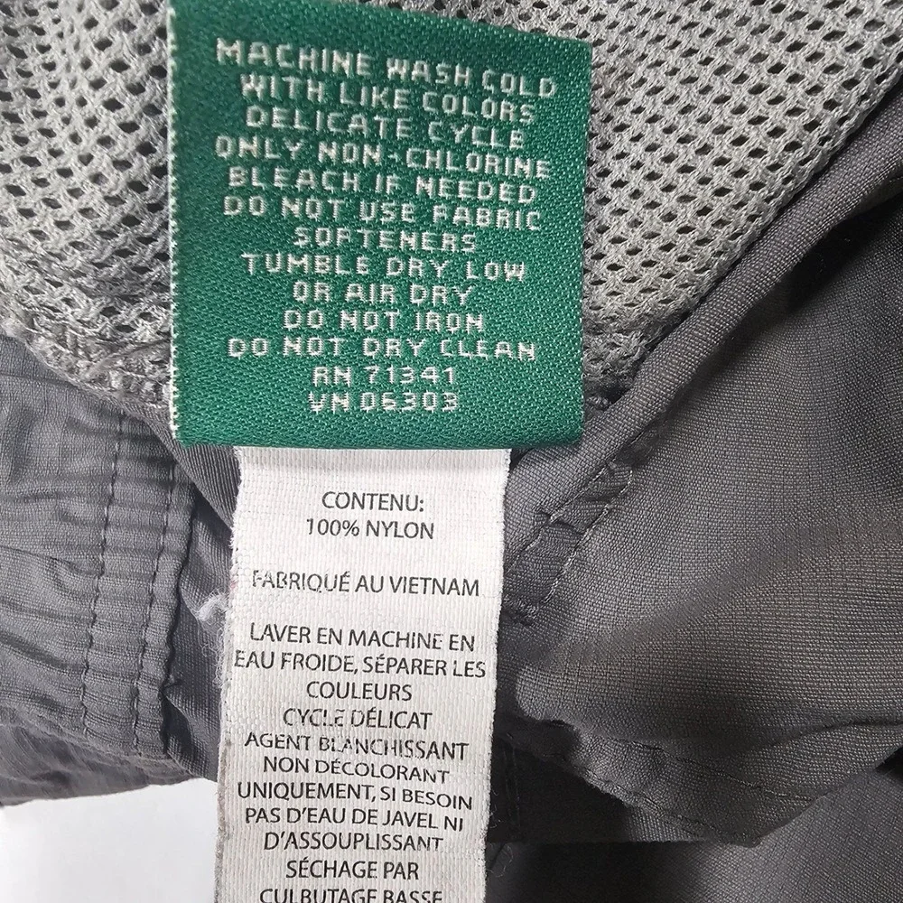 LL Bean Gray Nylon Ripstop Cargo‎ Shorts Men's XL Hiking Outdoor Utility